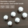 20 Pieces 30mm Cabinet Knobs, Round Mushroom Drawer Knobs Handles