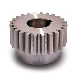 Boston Gear ND24B-1 Spur Gear, 14.5 Pressure Angle, Steel, Inch, 12 Pitch, 1.000" Bore, 2.167" OD, 0.750" Face Width, 24 Teeth