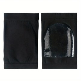 2 Pairs Moisturizing Gel Heel Socks,Soft Heel Socks,Ventilate Foot Spa Moisturizing Gel Beauty Socks Moisturising Socks for Dry Hard Cracked Skin(Black)