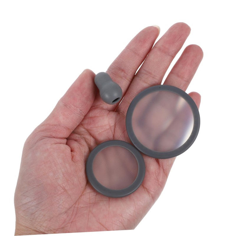 Hohopeti 1 set Stethoscope Ear Tip Replacement Set Grey Diaphragm