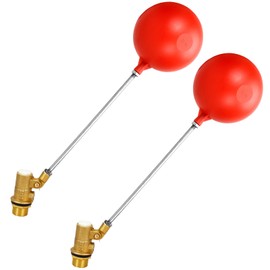 YajuPavilion "1/2 Inch Float Ball Valve (2-Pack) - Mini Plastic Float Valve with Adjustable Arm - Automatic Water Level Control for Water Tanks, Livestock Troughs & Aquariums - Leak-Proof Design"