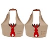 Pack of 2 Easter Baskets, Easter Felt Bags, Easter Bunny