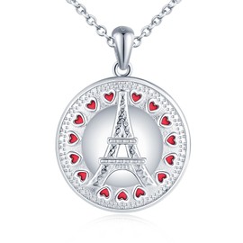 Yumilok Women's Necklace 925 Sterling Silver Tree of Life Heart Family Tree Round Locket for Opening Pictures Photo