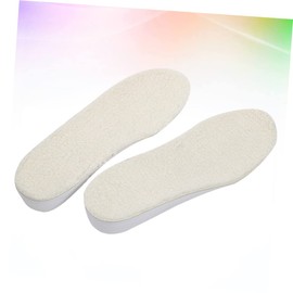 Ipetboom 1 Pair Warm Wool Height Increasing Insoles for Men Women Shoe Pads for Comfort Stability Practical Heightening Cushions to Prevent Foot Slipping S Wool Insoles