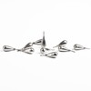 MUUNN 10 Pack Tungsten Teardrop Drop Shot Weights,Tungsten Drop Shot