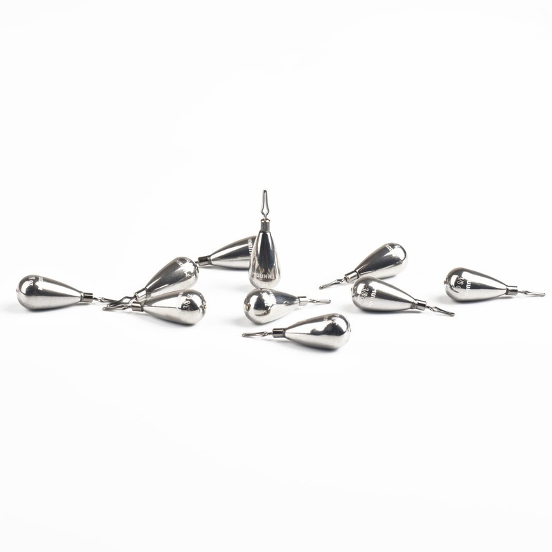 MUUNN 10 Pack Tungsten Teardrop Drop Shot Weights,Tungsten Drop Shot