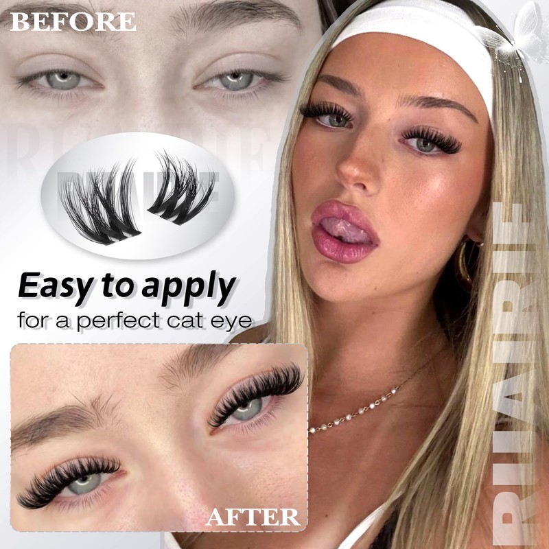Fluffy Lash Clusters Wispy Lashes Clusters Downy Cluster Eyelash Extensions