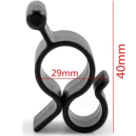 Loopunk Camping Tent Hooks, Tent Hooks Camping Accessories Hooks, for Caravan Camping Garden Tent Party Christmas Decoration, Black 20pcs