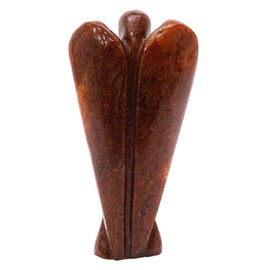 Harmonize Chalcedony Stone Carved Angel Psychic Guardian Spiritual Gift Reiki Healing Crystal