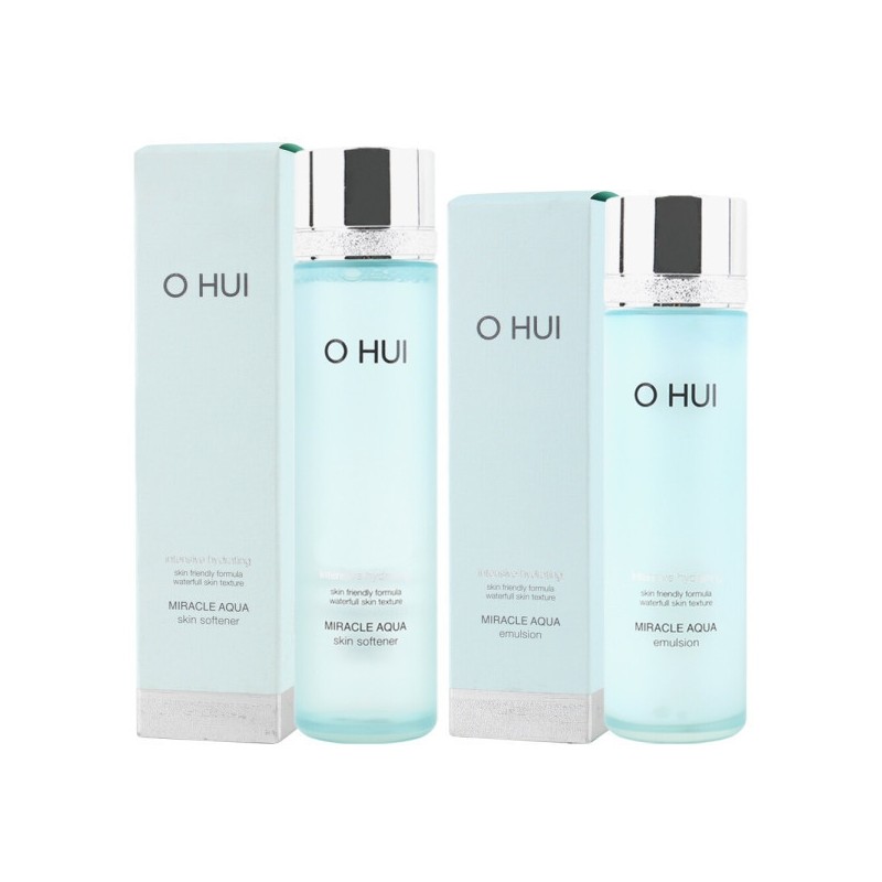 Ohui Miracle Aqua 2-piece set (skin + emulsion) / 오휘