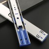 2PCS 14 Inch Push to Open Drawer Slides Stainless Steel