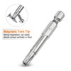 sourcing map 10pcs T30 Security Torx Bit 1/4" Hex Shank