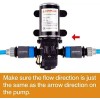 CAMPLUX 12V DC Water Pump 1.6/3.3GPM Diaphragm Self-Priming for Kitchen