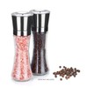 VEVOK CHEF Salt and Pepper Grinder Set Stainless Steel Black