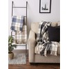 DII Stone Farmhouse Plaid Throw