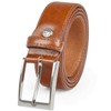 LINDENMANN Men's Leather Belt 35 mm Wide Belt Cowhide Leather