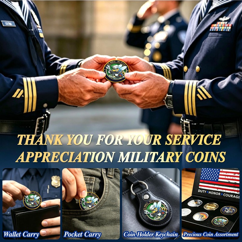 Navy Seabees Challenge Coin - We Build We Stand Navy