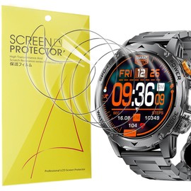 Lamshaw Screen Protector Compatible with LIGE EF12 1.75 Inch Smart Watch - Bubble Free High Definition High Quality Transparent Soft TPU (6 Pack)