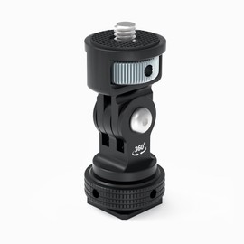 CS PRIORITY Aluminum Alloy Cold Shoe to 1/4 Screw/Screw Hole Bracket 360° Rotation Adapter DSLR Camera Accessories (Type A 1/4 Screw)