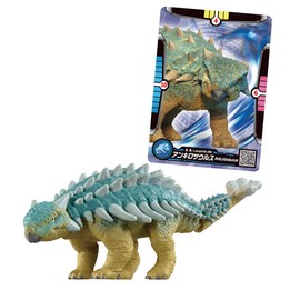 Takara Tomy Ania Jurassic World Ankylosaurus (with Ania Battle Card) Animal Dinosaur Toy for Ages 3+