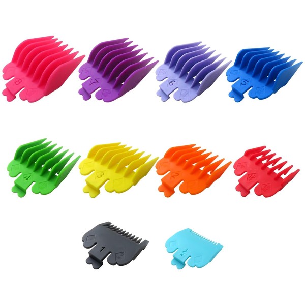 Professional Hair Clipper Guards Guide Combs,From 1/16inch to 1inch(1.5-25mm) for