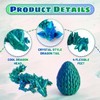 Flavery 4 Pack 3D Printed Dragon in Egg - Mini