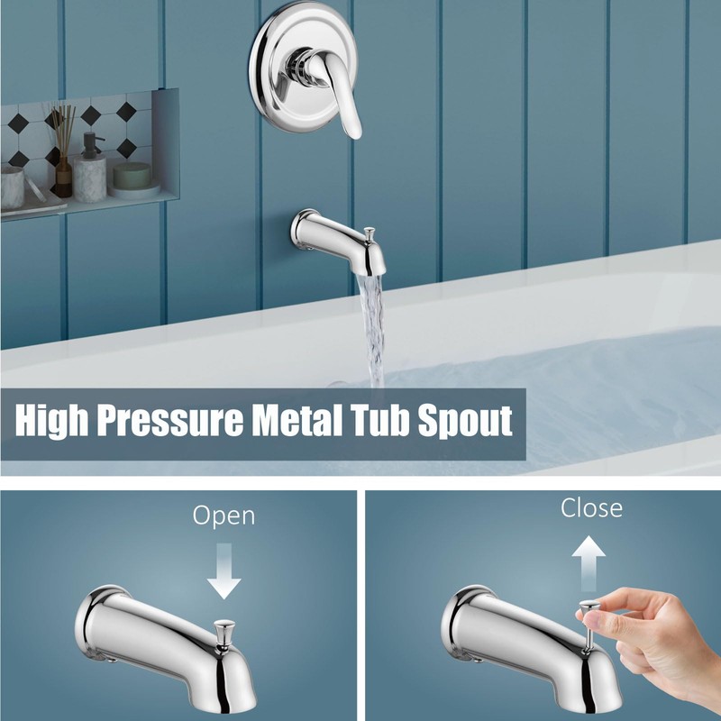 Aolemi Shower Faucet Set with Tub Spout Rain Shower Head