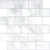 CHIHUT 12''x12'' White 3D Marble Peel and Stick Backsplash Tiles