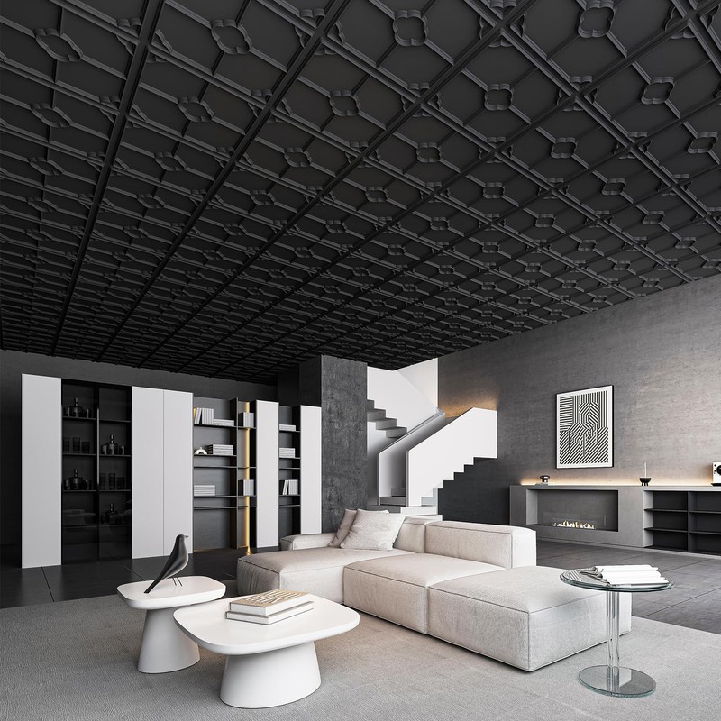 Art3d 12-Pack Lightweight Drop Ceiling Tiles for Suspended Grid, 2x2