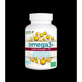 Genuine Health Omega3+ Triple Strength + D3 60 Capsules