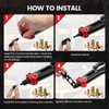 Rivet Nut Tool Kit, 16" Rivnut Tool with 12 Mandrels