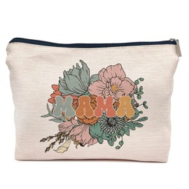 IWXYI Mama Gifts,Mom Gifts,Mama Mom Makeup Bags With Zipper,Mama Mom Make Up Bag Zipper Pouch Travel Toiletry Gifts For Women Mom