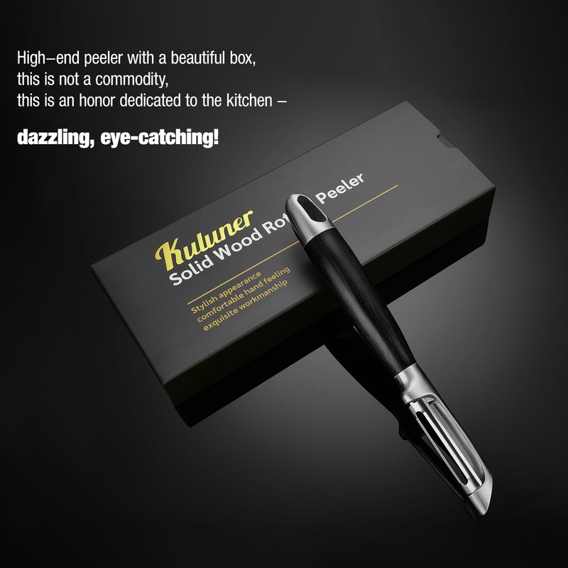 KULUNER [Upgraded] 304 Stainless Steel Multi-Function Kitchen Peeler - With