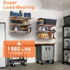 Lumber Rack Wall-Mounted Lumber Storage Rack, Heavy Duty Wood Storage