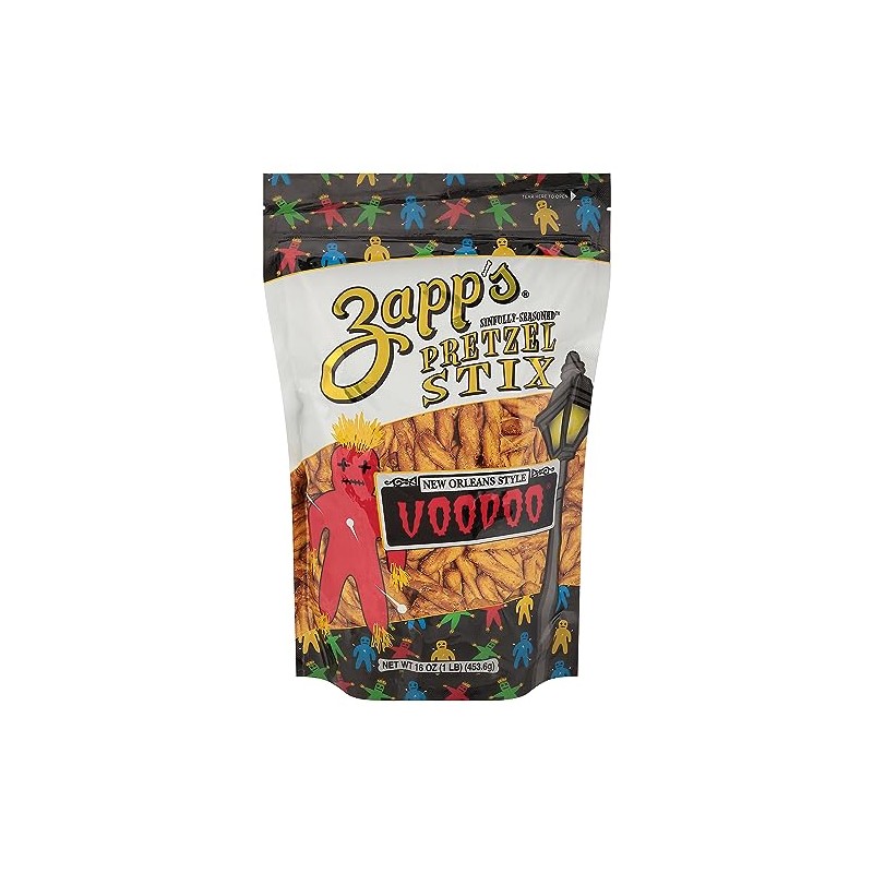 ZAPP'S PRETZEL STIX, VOODOO (1) 16oz BAG