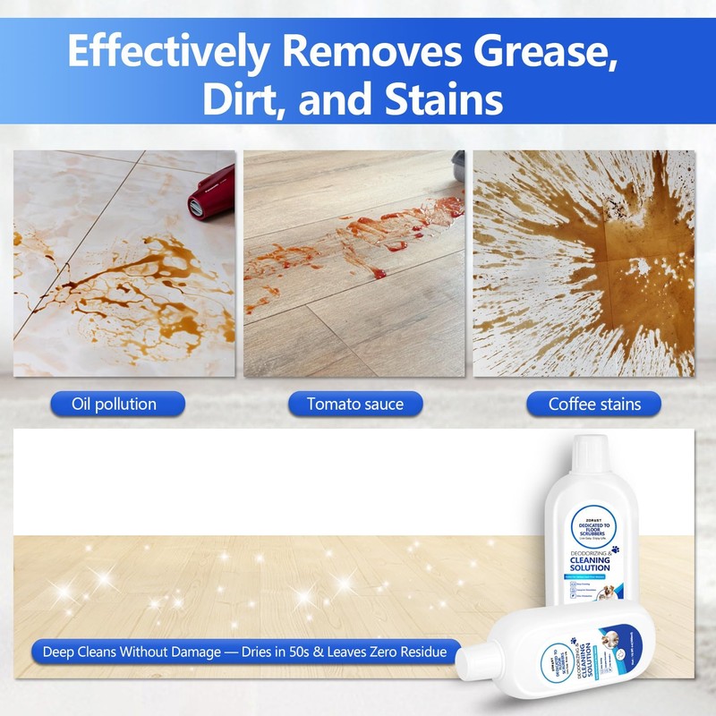 ZORAST Floor Cleaning Solution Compatible With Tineco, Suitable With All