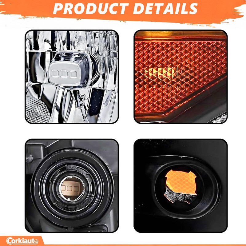 Headlights Assembly Compatible with 2009-2021 Nissan Frontier S SL SV