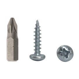 (Pack of 50 pcs) DIN 7981 Zinc Plated Steel 4.5 x 20 mm Wood Screws, Chipboard Screws with Pan Head, Universal Pozi-Drive Screw (50, 4.5 x 20 mm)