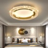 UOFUS 28W Gold LED Flush Mount Ceiling Light 12inch Modern