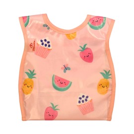 Vivetta Meal Apron, Dryer Safe, Nursery, Baby Food, Baby Bib, Pink Yummy Treat