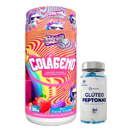 Glúteo Peptonas 90 Cápsulas + Colágeno Hidrolizado 300g