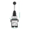 Fafeicy XD2-PA22CR 2NO 2 Position Joystick Switch, IP55 Spring Return