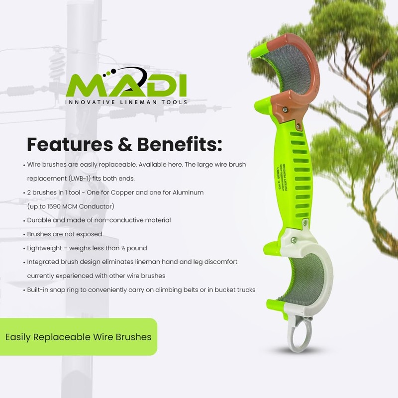 Madi Wire Brush DogBone #DBWB-1