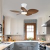 Kviflon Low Profile Ceiling Fans with Lights and Remote/APP Control,