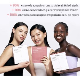 Pack 4 pzs mascarillas bio colágeno acido hialurónico todo tipo de piel