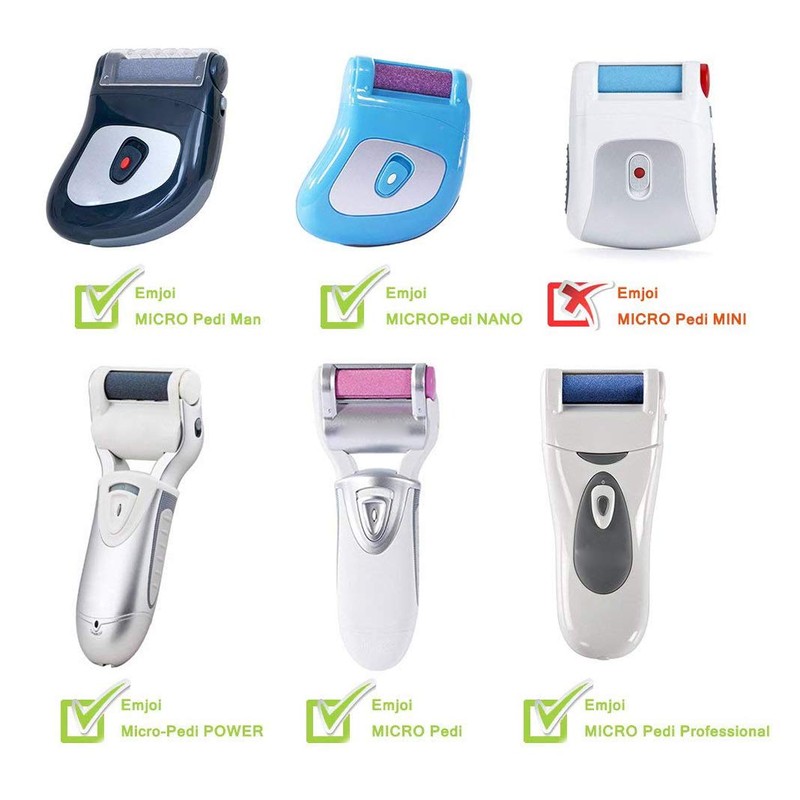 Itian 4er-Pack Ersatzrollen für Emjoi Micro Pedi Elektrisch Hornhautentferner, Mineral