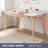 IOTXY Solid Wood Writing Desk - Home Office Workbench Desk