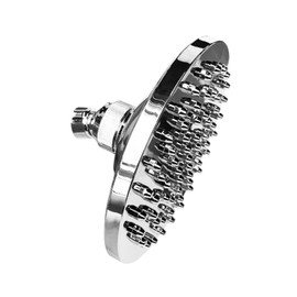 OrangClub Rain Shower, Adjustable Shower Head, Round Rain Shower, Water-Saving with Anti-Limescale Nozzles