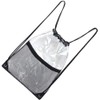 Bolsa de Playa Transparente Plegable de PVC Cordón 34x45 CM