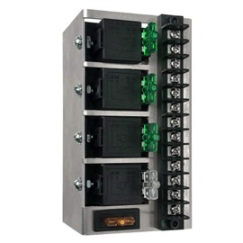 MGI SpeedWare Fused Relay Panel Box and 12vDC Wiring Kit (4 Relay)